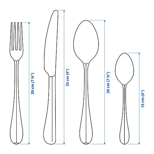 GAMMAN, 24-piece flatware set 6 of 6 open dialog