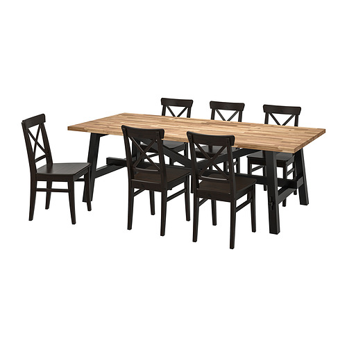 SKOGSTA / INGOLF, table and 6 chairs 1 of 6 open dialog