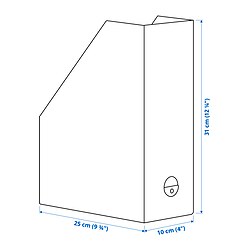 Ilustración de medidas - GÄRDESGÅRD archivador