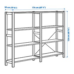 Measurement Illustration - IVAR shelf unit