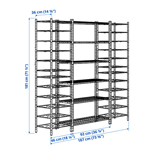 OMAR, 3 shelf sections 6 of 6 open dialog
