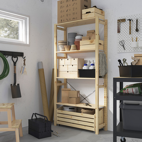 IVAR, shelving unit with storage box 2 of 3 open dialog