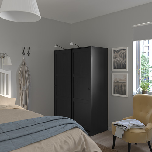 RAKKESTAD, wardrobe with sliding doors 2 of 5 open dialog