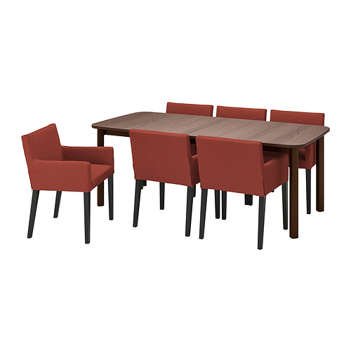 STRANDTORP / MÅRENÄS, mesa y 6 sillones. 1 de 9 open dialog