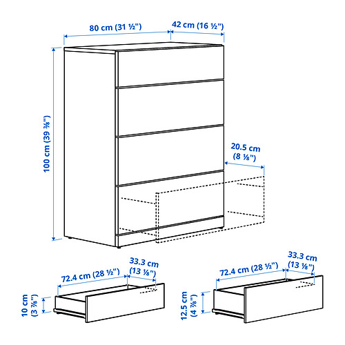 Ilustración con medidas del producto: LASTARE.