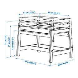 Measurement Illustration - FLISAT children's desk
