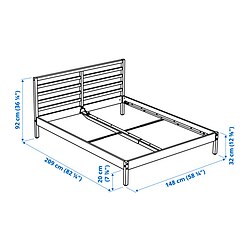 Ilustración de medidas - TARVA cama