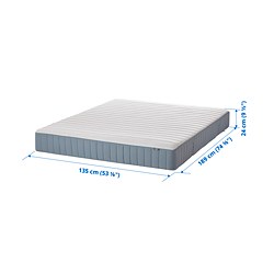 Measurement Illustration - VALEVÅG Hybrid mattress