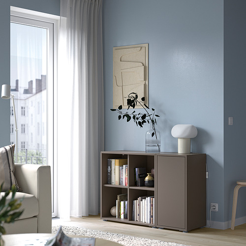 EKET, shelf unit with door and feets 2 of 8 open dialog
