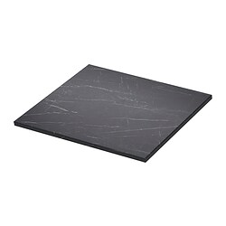 TOLKEN, countertop, Black marble effect / foliated board