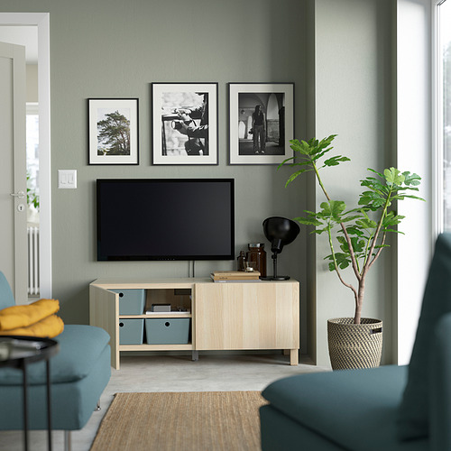 BESTÅ, mueble TV con puertas 2 de 6 open dialog
