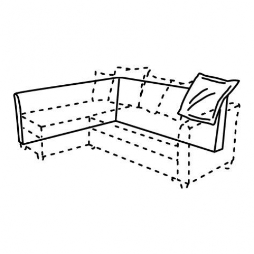 HOLMSUND, backrest f/sleeper sectional,3-seat 1 of 1 open dialog
