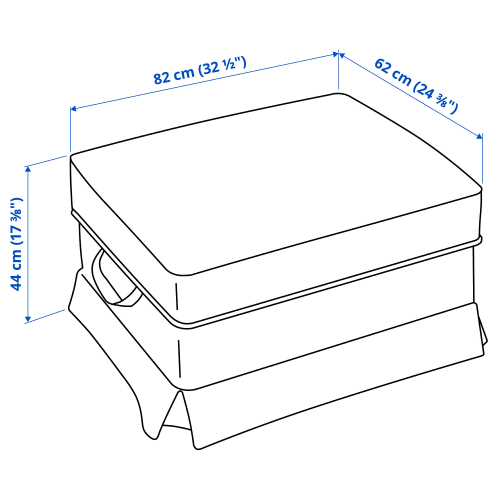 EKTORP estructura de reposapiés