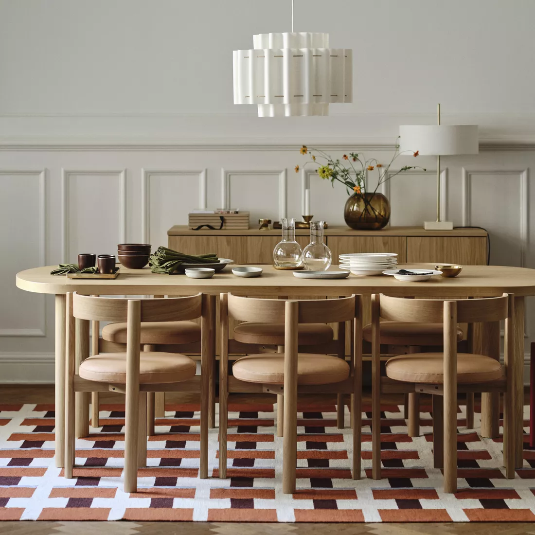 IKEA Tenerife STOCKHOLM 2025 table, oak veneer, 230x90 cm