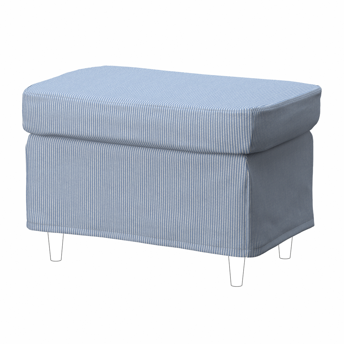 STRANDMON, footstool with extra slipcover 1 of 2 open dialog