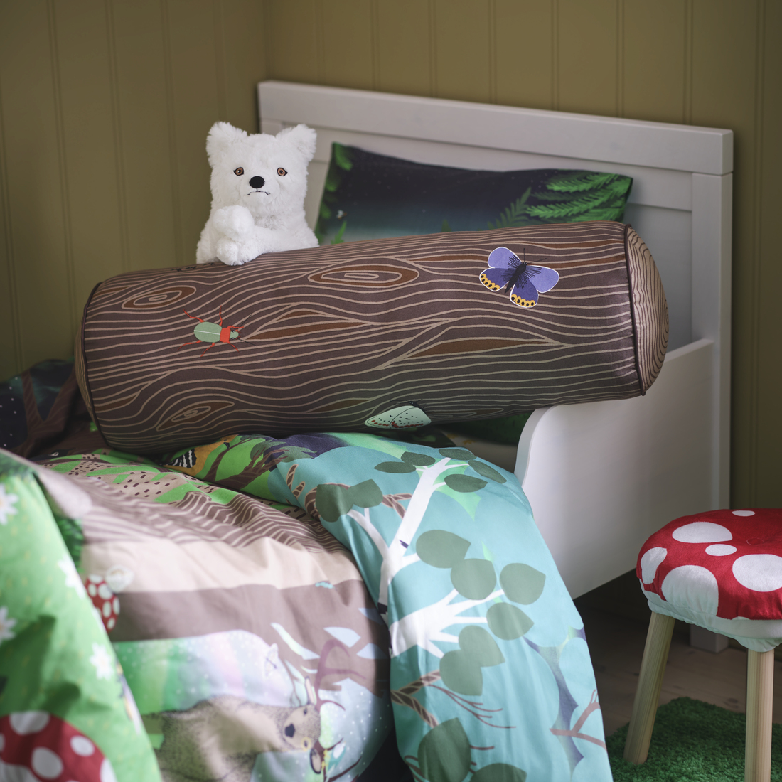 SKOGSDUVA, Funda edredón y funda almohada para cama individual 4 de 8 open dialog
