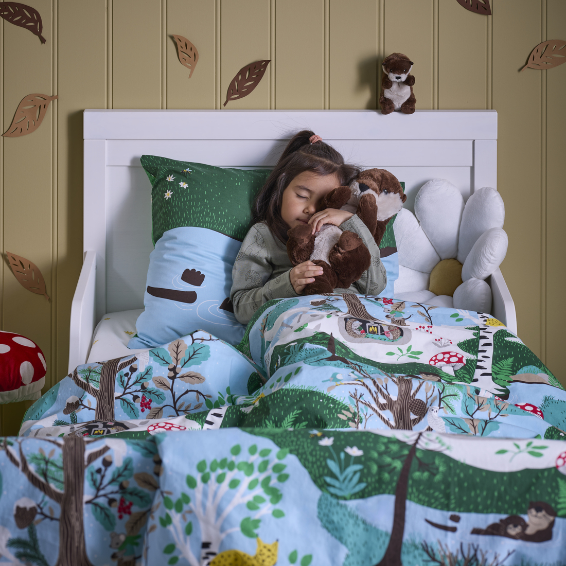 SKOGSDUVA, Funda edredón y funda almohada para cama individual 7 de 8 open dialog
