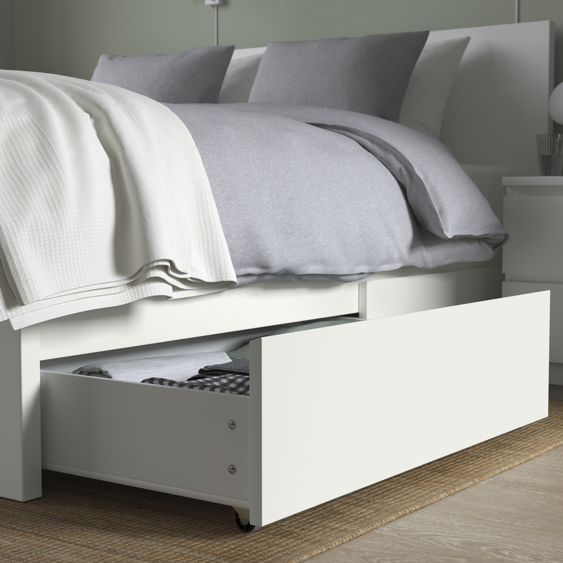 MALM, high bed frame/2 storage boxes 6 of 10 open dialog