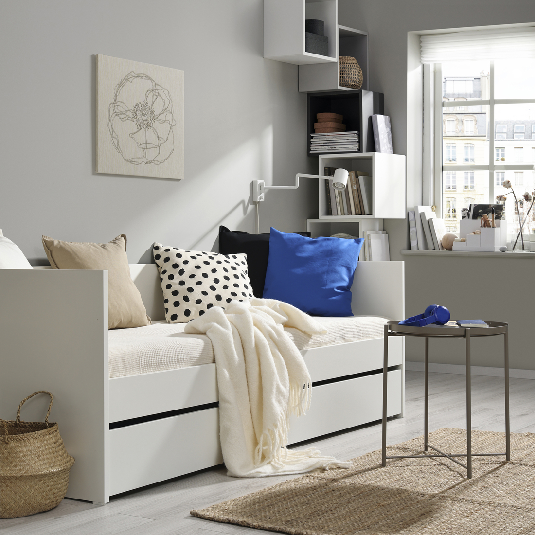 VIHALS, day-bed with trundle bed 3 of 10 open dialog