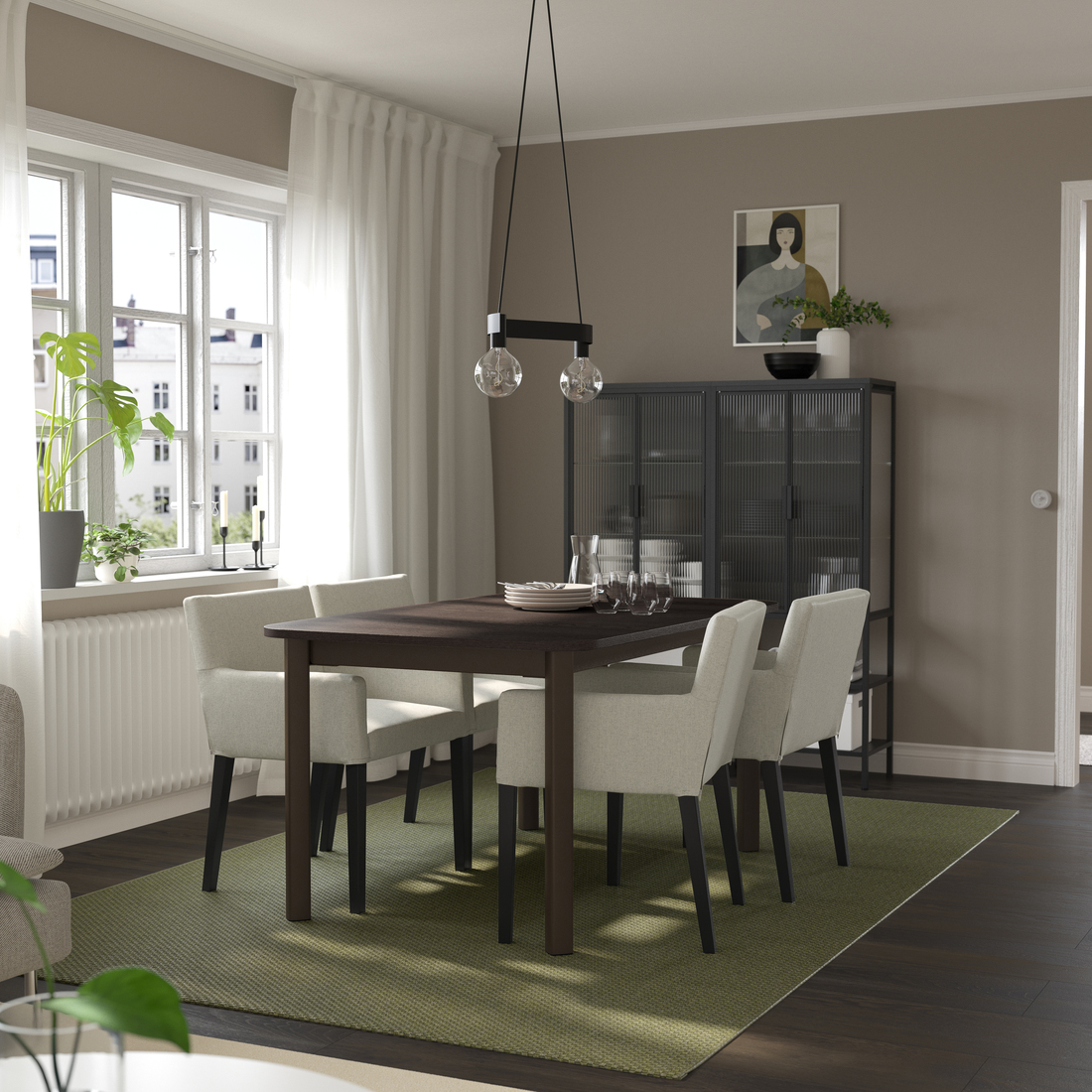 STRANDTORP / MÅRENÄS, mesa y 4 sillas. 2 de 5 open dialog