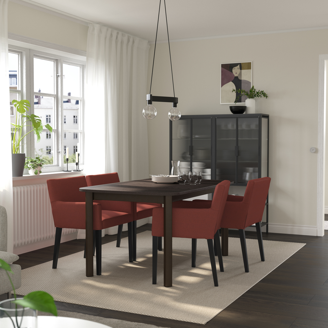 STRANDTORP / MÅRENÄS, mesa y 4 sillas. 2 de 5 open dialog
