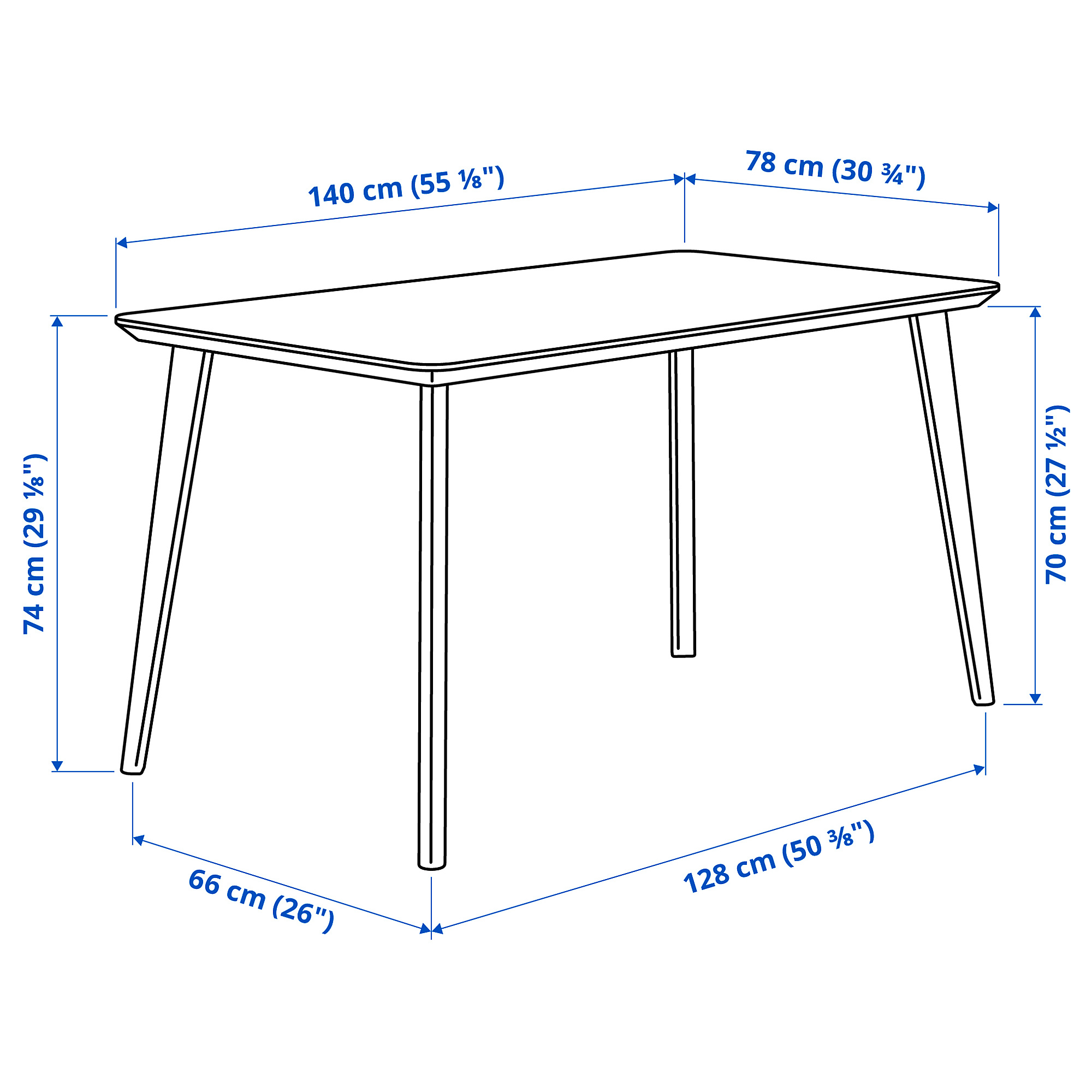 Measurement Illustration - LISABO table