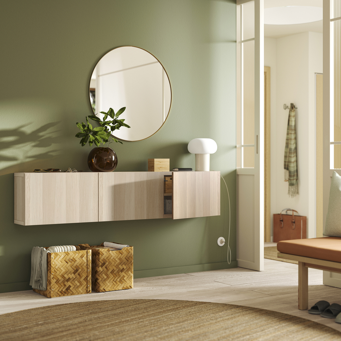 BESTÅ, wall-mounted cabinet combination. 2 of 3 open dialog