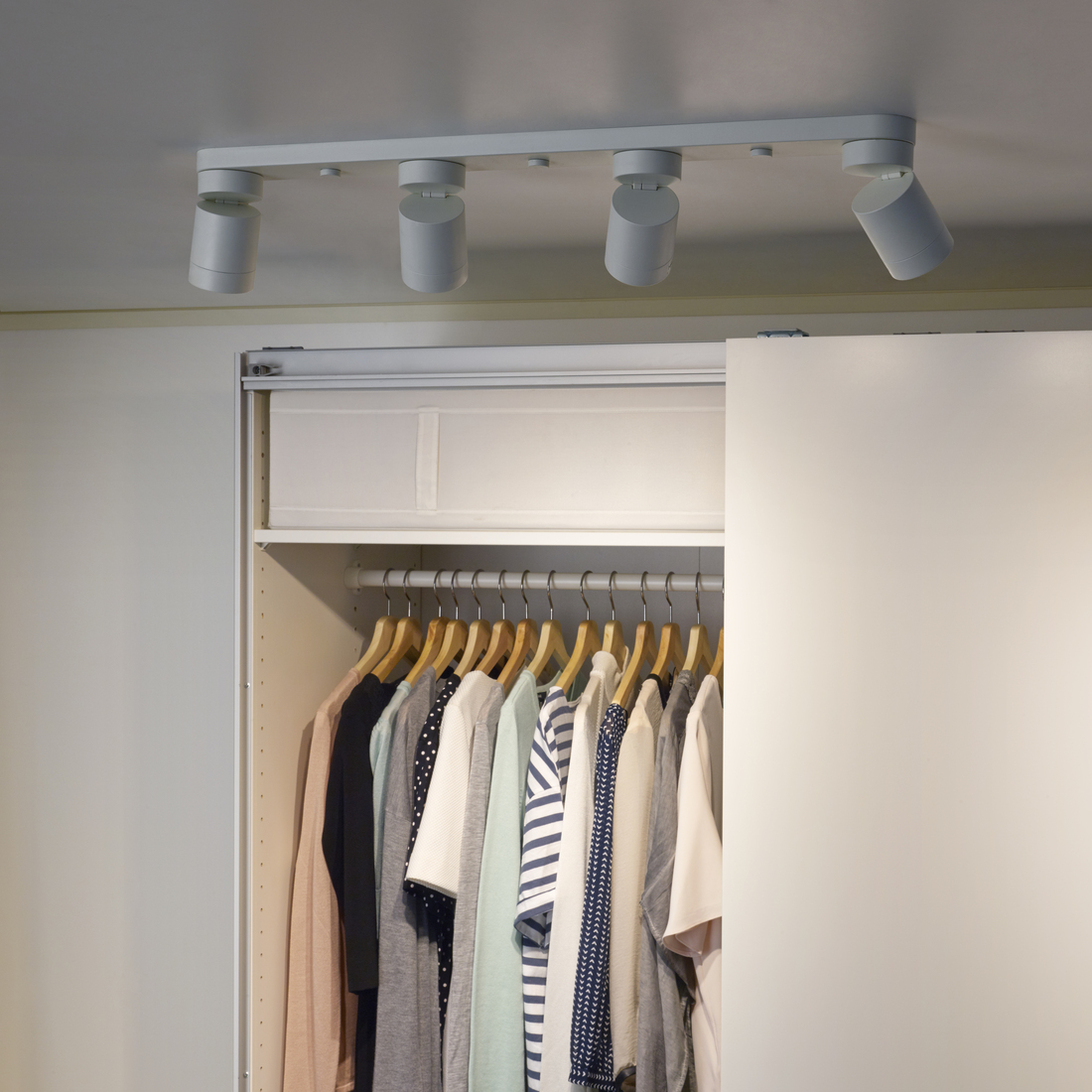 NYMÅNE, ceiling light with 4 spotlights. 3 of 4 open dialog
