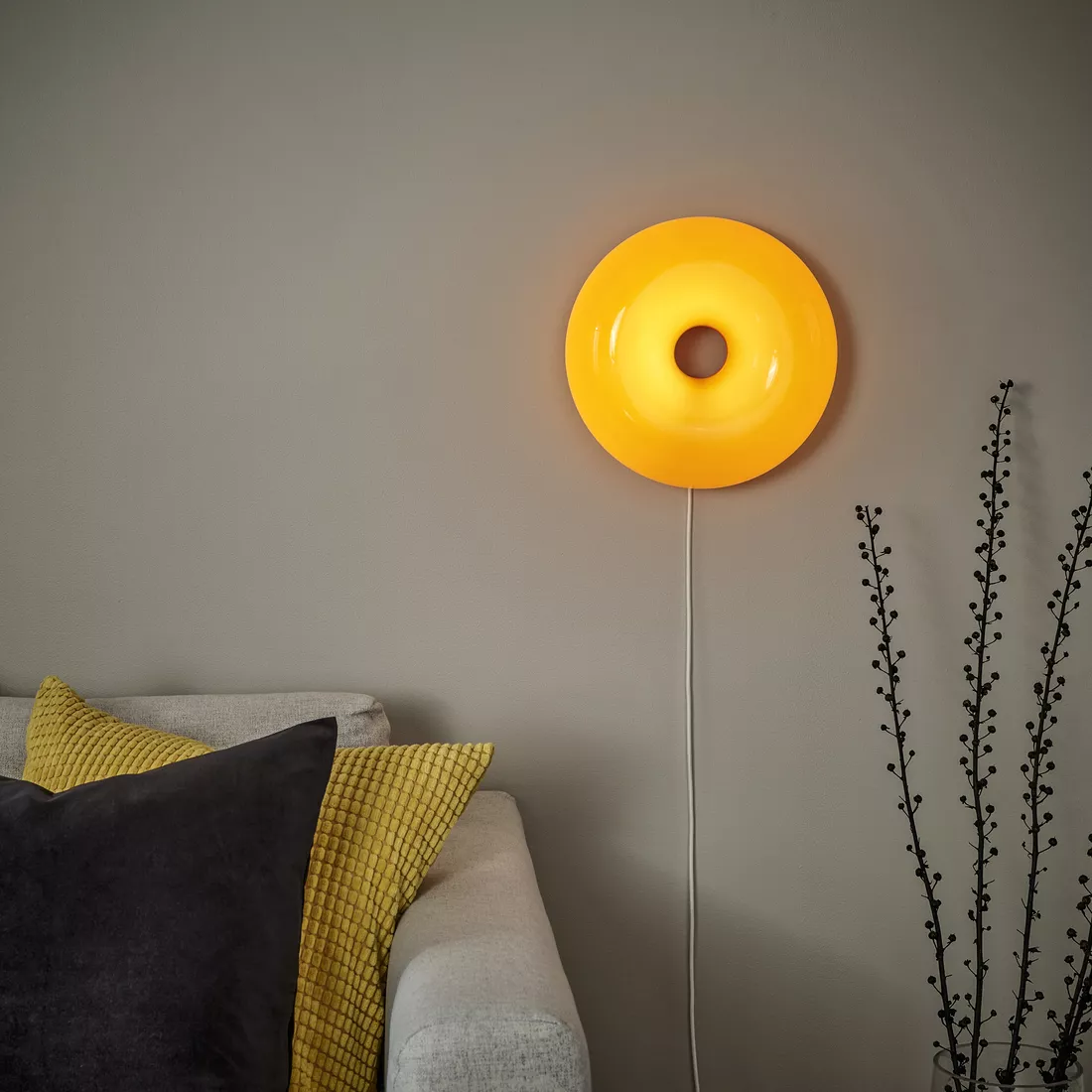 IKEA Menorca - VARMBLIXT lámpara mesa/pared LED 85 lm 2200K