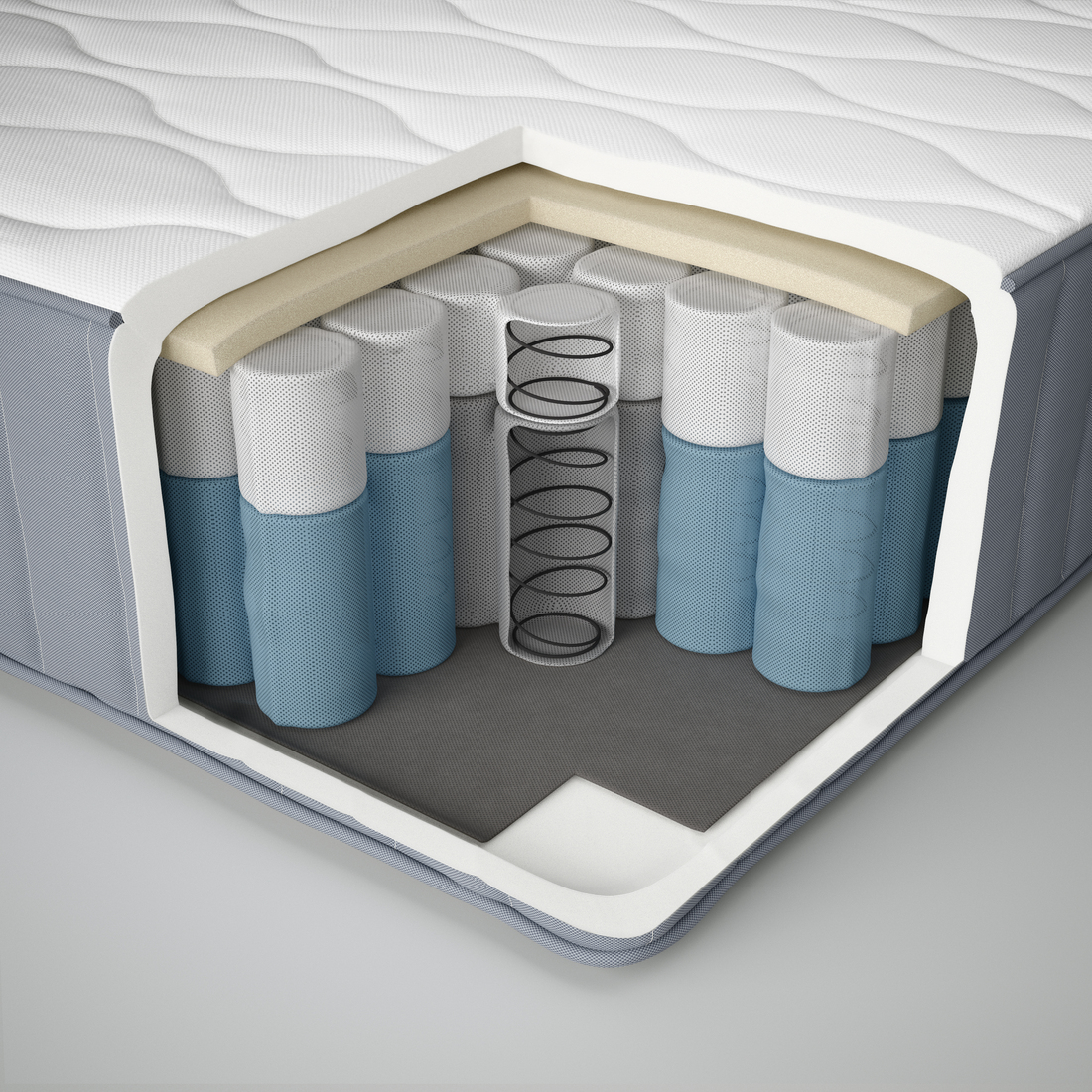 VÅGSTRANDA, colchón de muelles ensacados. 2 de 14 open dialog