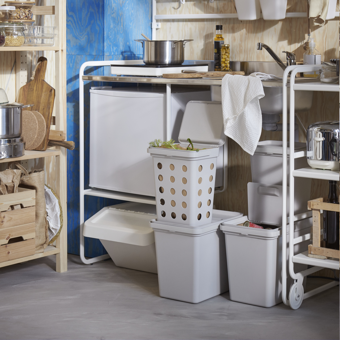 SORTERA, cubo de basura con tapa. 3 de 5 open dialog