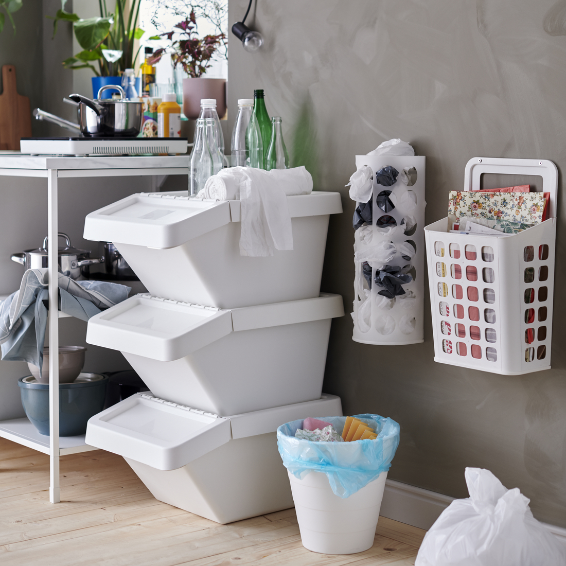 SORTERA, cubo de basura con tapa. 4 de 5 open dialog