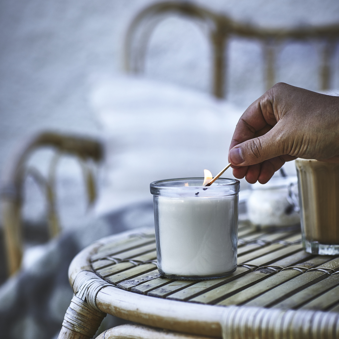 JÄMLIK, scented candle in glass. 2 of 7 open dialog