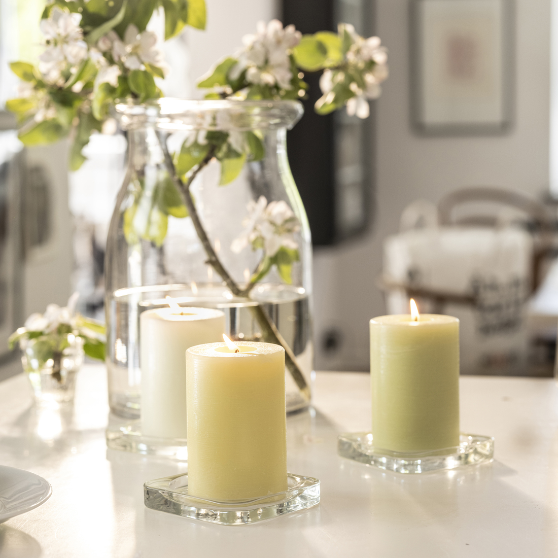 LÖVSKOGSLUND, scented pillar candle. 2 of 4 open dialog