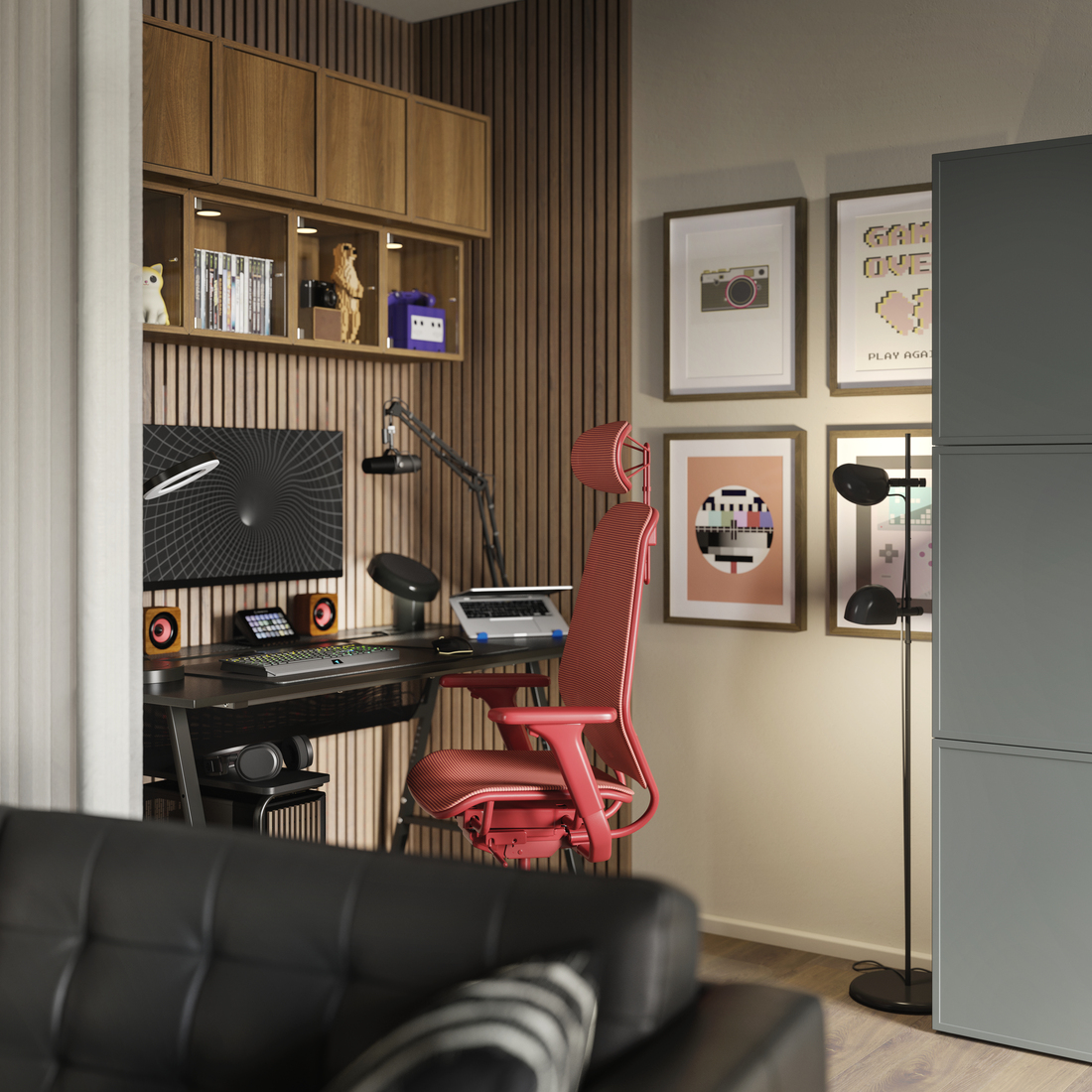 STYRSPEL, silla gaming. 3 de 11 open dialog