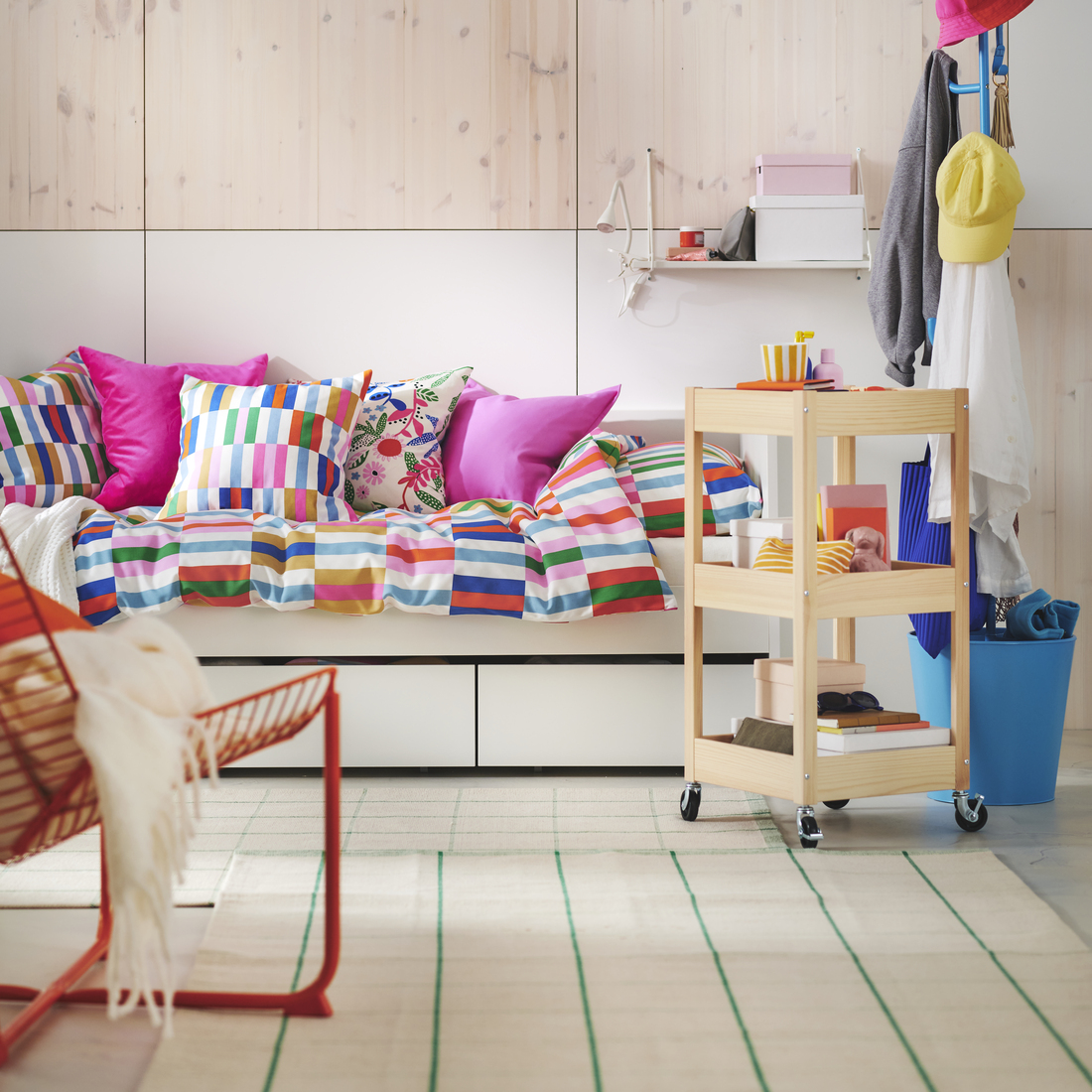 RIDSTIG, rug, flatwoven. 2 of 6 open dialog