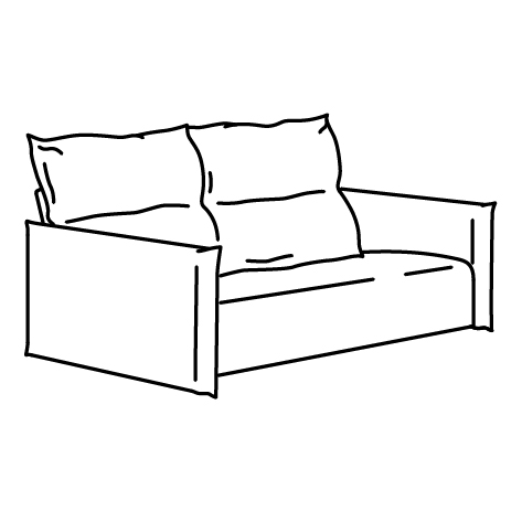 MANNARP estructura sofá 2 