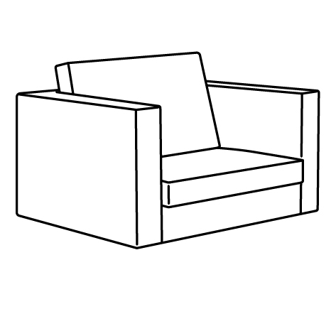 SALTSJÖBADEN frame, armchair 