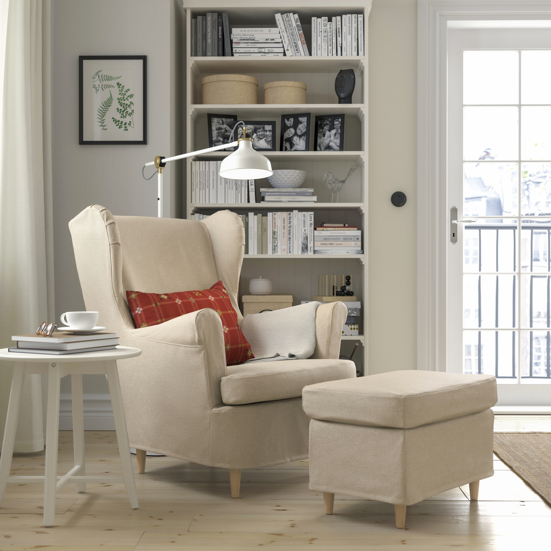 STRANDMON, funda para sillón/reposapiés. 2 de 2 open dialog