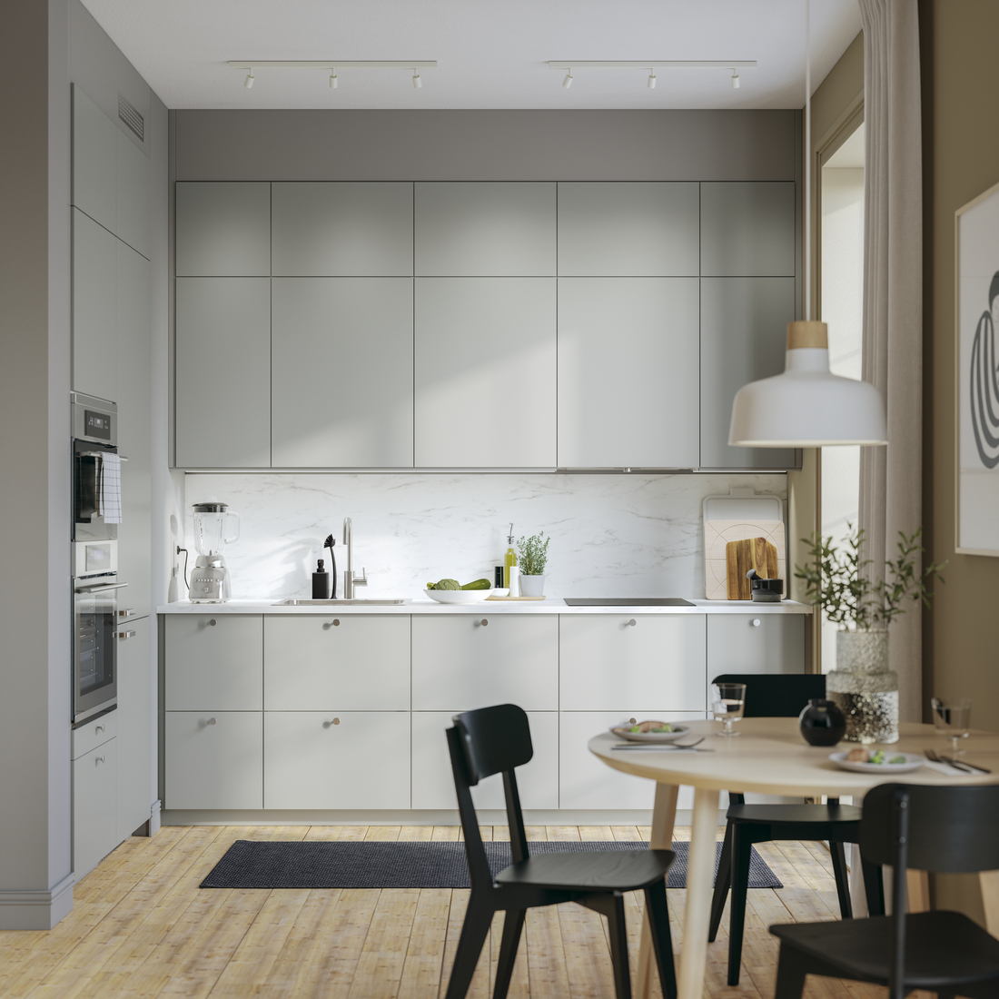 BÄVE, riel de techo con 3 focos LED 800 lm 2700K. 4 de 4 open dialog