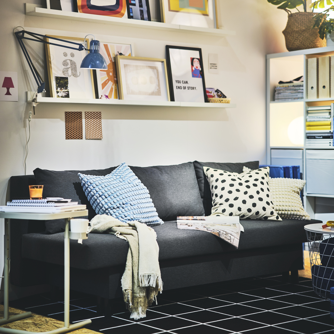 SVARTPOPPEL, funda de cojín. 2 de 4 open dialog