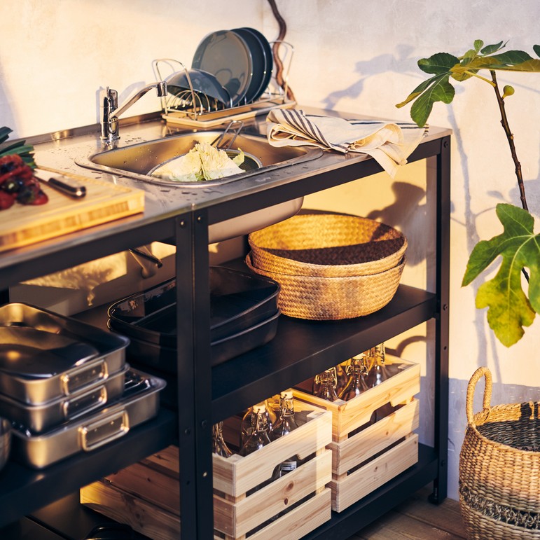 GRILLSKÄR, shelf unit for sink. 2 of 4 open dialog