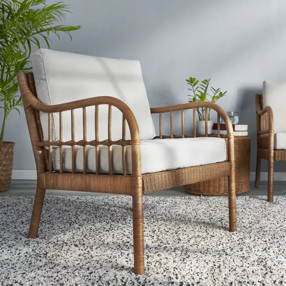 IKEA La Palma - HOLMSTA/FRÖKNABO sillón, Vissle beige