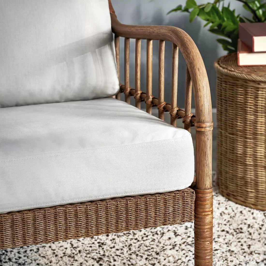 IKEA La Palma - HOLMSTA/FRÖKNABO sillón, Vissle beige