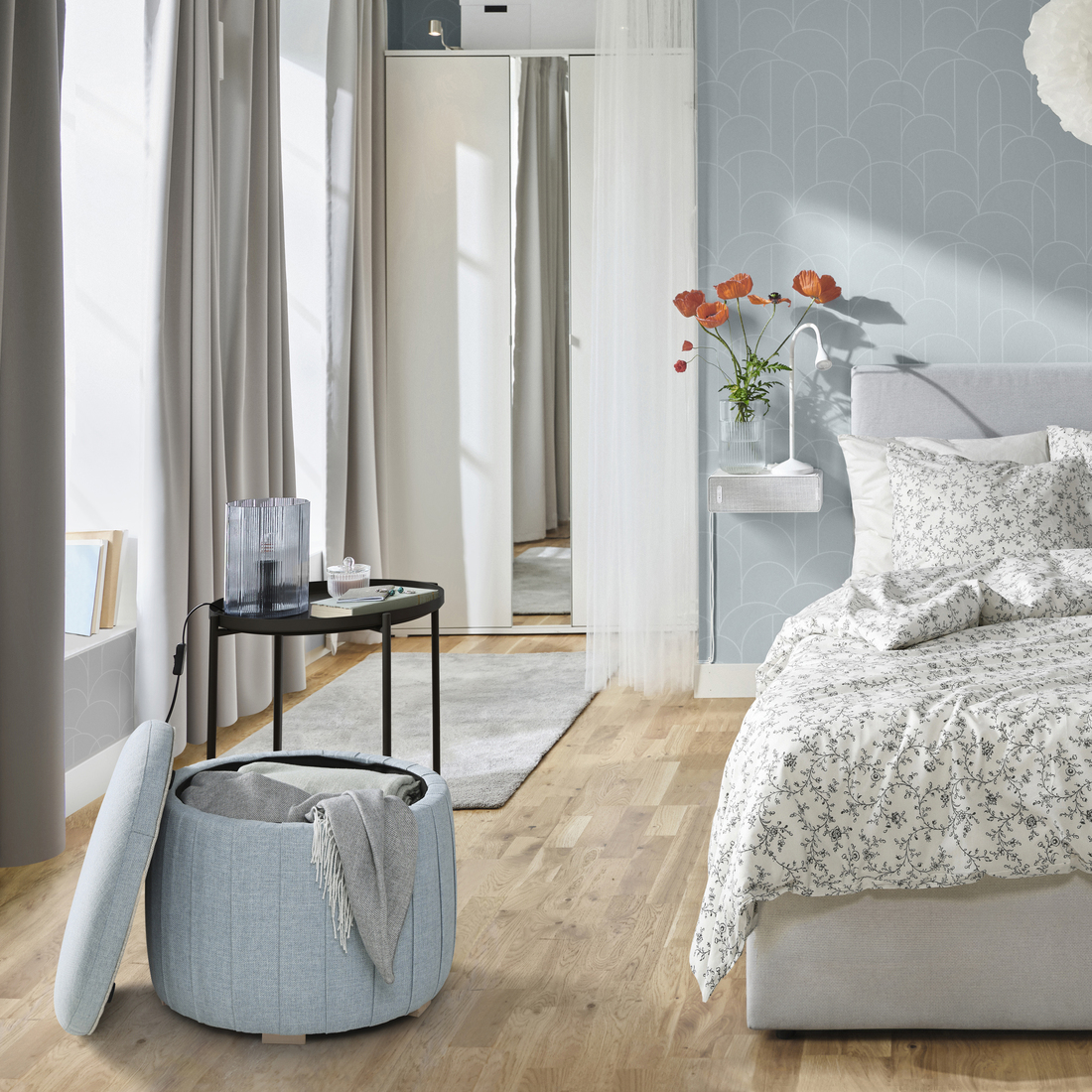 ÅTERLÖGA, puf con almacenaje. 3 de 5 open dialog