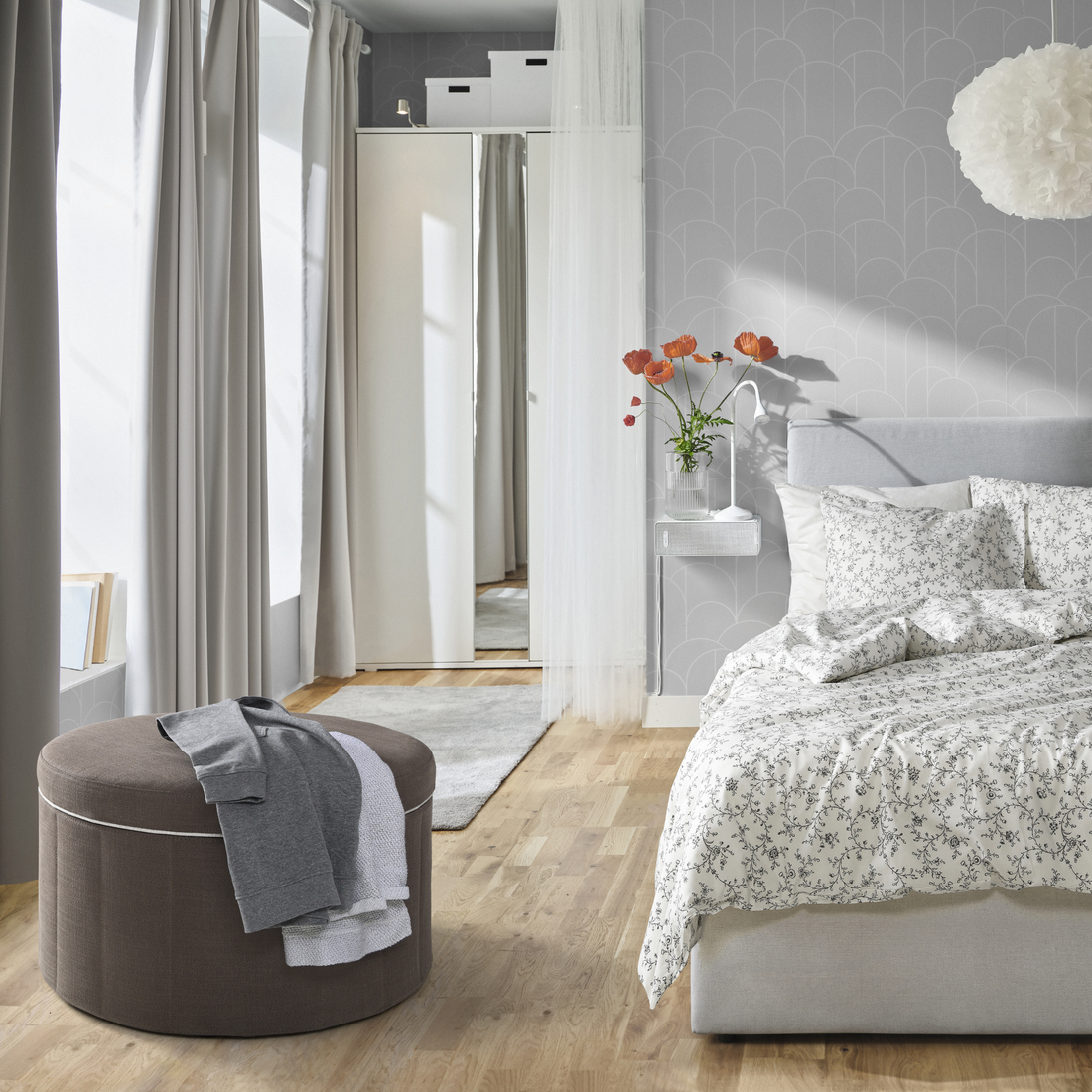 SIDSJÖ, puf con almacenaje. 6 de 8 open dialog