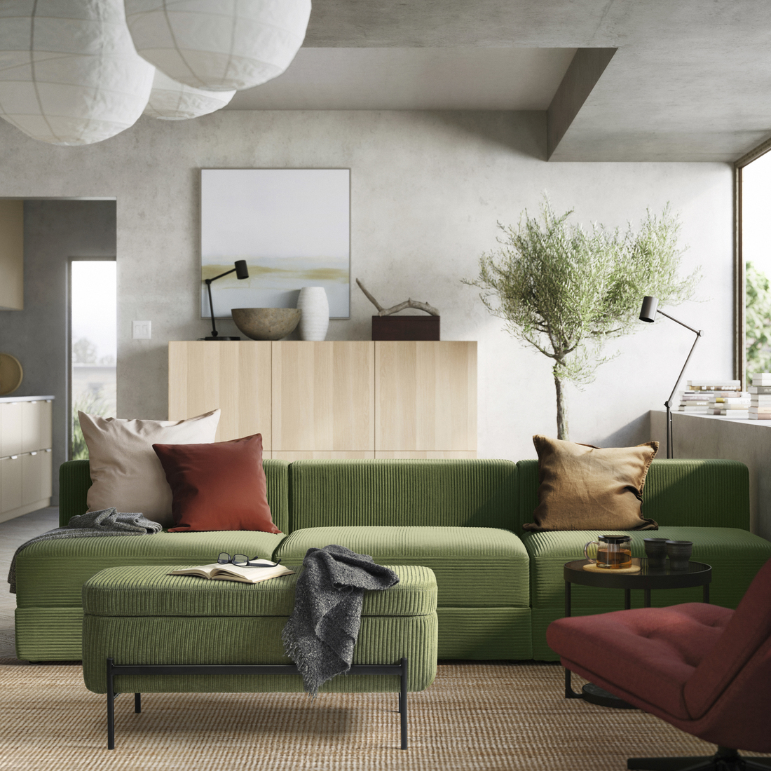 VALTORP, banco con almacenaje. 6 de 7 open dialog