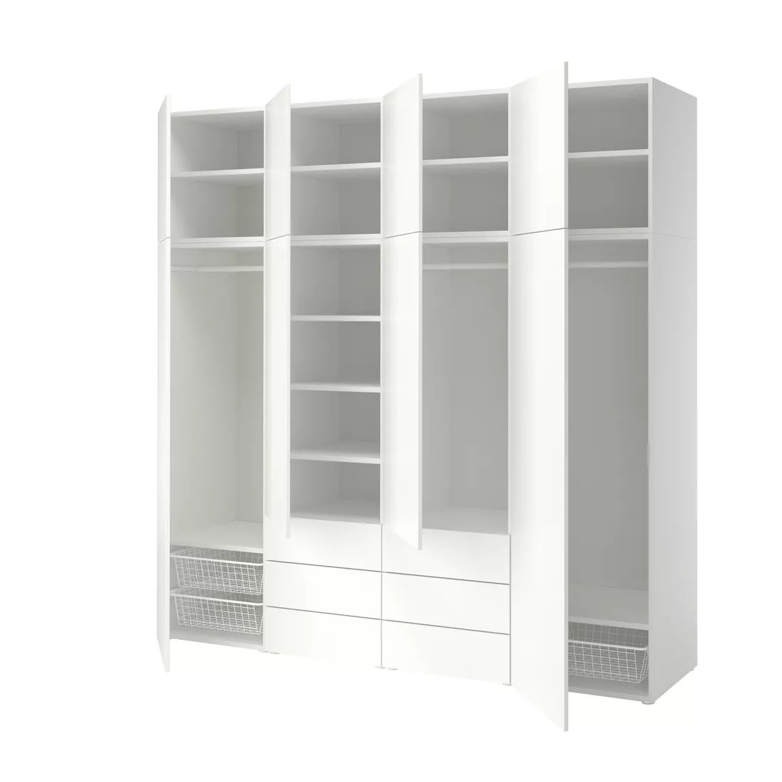IKEA Gran Canaria PLATSA Armario Con 8 Puertas Y 6 Cajones Blanco 