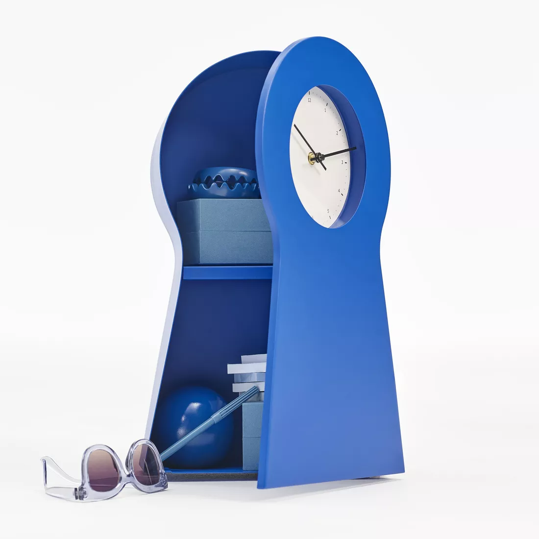 IKEA PS 1995 reloj, azul, 48 cm