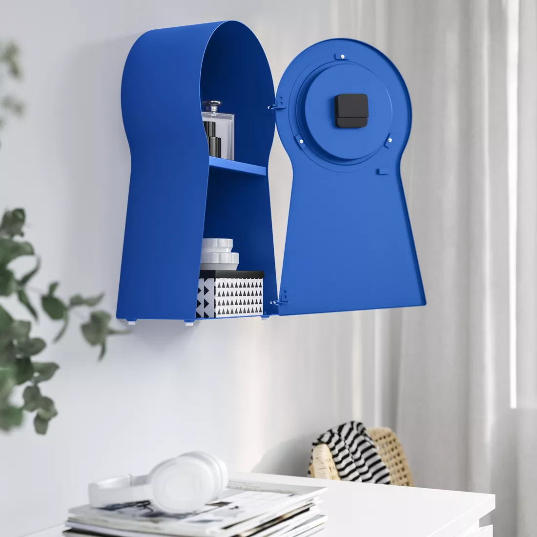 IKEA PS 1995 reloj, azul, 48 cm